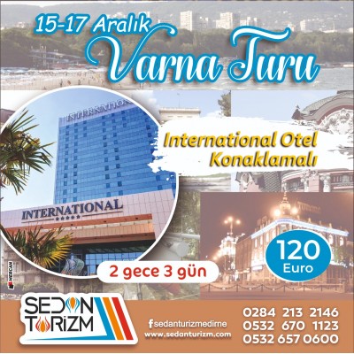 BULGARİSTAN VARNA-BURGAS TURU 15-17 ARALIK 2023