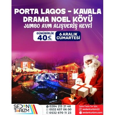 GÜNÜBİRLİK DRAMA NOEL KÖYÜ TURU 06 ARALIK 2025