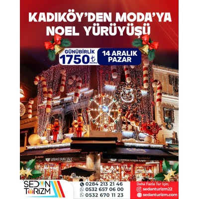 KADIKÖY'DEN MODA'YA YÜRÜYÜŞ TURU 14 ARALIK 2025 