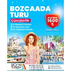 GÜNÜBİRLİK BOZCAADA TURU 15  TEMMUZ 2025