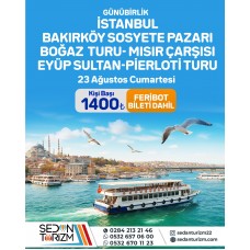 GÜNÜBİRLİK  İSTANBUL ALIŞVERİŞ  TURU 23 AĞUSTOS 2025
