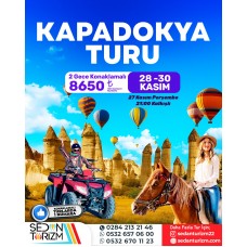 KAPADOKYA TURU 27-30 KASIM 2025 KAPADOKYA TURU 27-30 KASIM 2025