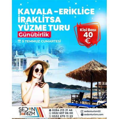 GÜNÜBİRLİK  KAVALA IRAKLİTSA  DENİZ TURU 05 TEMMUZ 2025