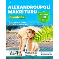 GÜNÜBİRLİK ALEXANDROUPOLİ MAKRİ DENİZ TURU 13 TEMMUZ  2025