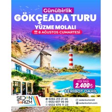 GÜNÜBİRLİK GÖKÇEADA  TURU ''YÜZME MOLALI'' 08 AĞUSTOS 2026