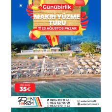 ALEXANDROUPOLİ MAKRİ DENİZ TURU 23 AĞUSTOS 2026