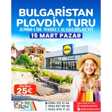 GÜNÜBİRLİK BULGARİSTAN PLOVDİV KÜLTÜR &  ALIŞVERİŞ TURU 15 MART  2026