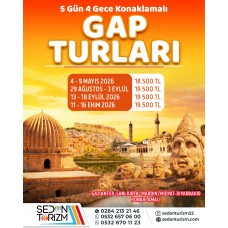 BAŞTAN BAŞA GAP TURU 11-16 EKİM 2026