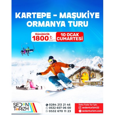GÜNÜBİRLİK KARTEPE-ORMANYA-MAŞUKİYE TURU 10 OCAK 2026 GÜNÜBİRLİK KARTEPE-ORMANYA-MAŞUKİYE TURU 10 OCAK 2026