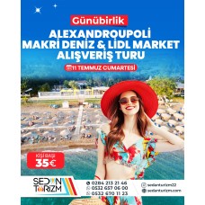 ALEXANDROUPOLİ MAKRİ DENİZ TURU 11 TEMMUZ 2026