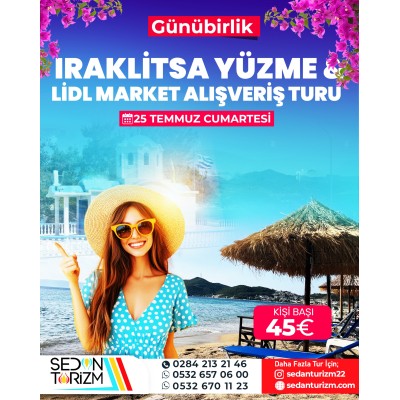 GÜNÜBİRLİK  KAVALA İRAKLİTSA  YÜZME  TURU 25 TEMMUZ 2026