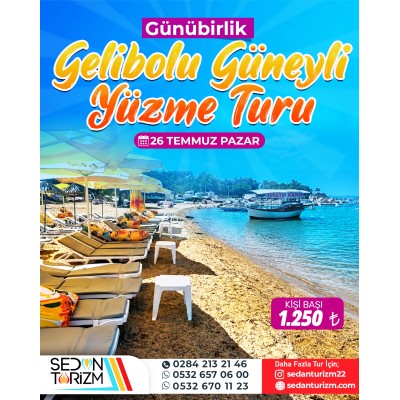 GÜNÜBİRLİK  GÜNEYLİ KOYU’NDA YÜZME TURU 26 TEMMUZ 2026